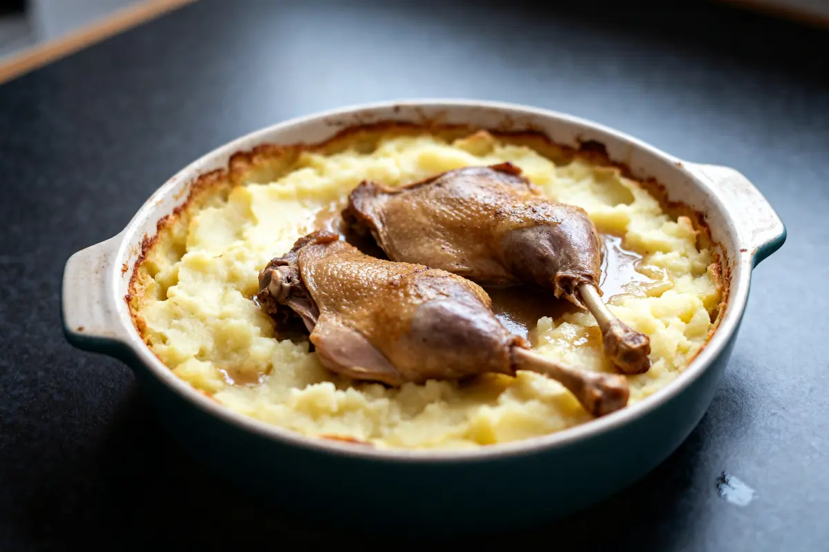 Parmentier de canard façon grand-mère : Recette fondante et simple