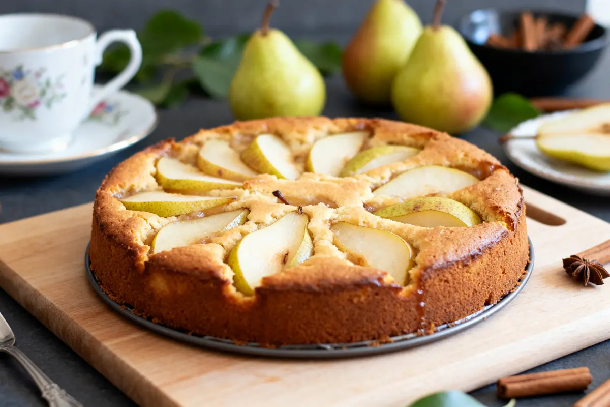 Gâteau aux poires façon grand-mère : moelleux et facile à réaliser