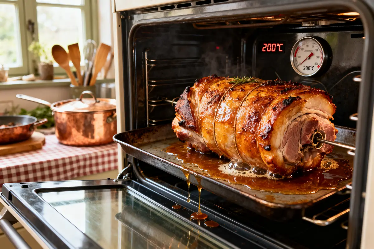 Temps de cuisson d’un rôti de porc juteux au four ou en cocotte