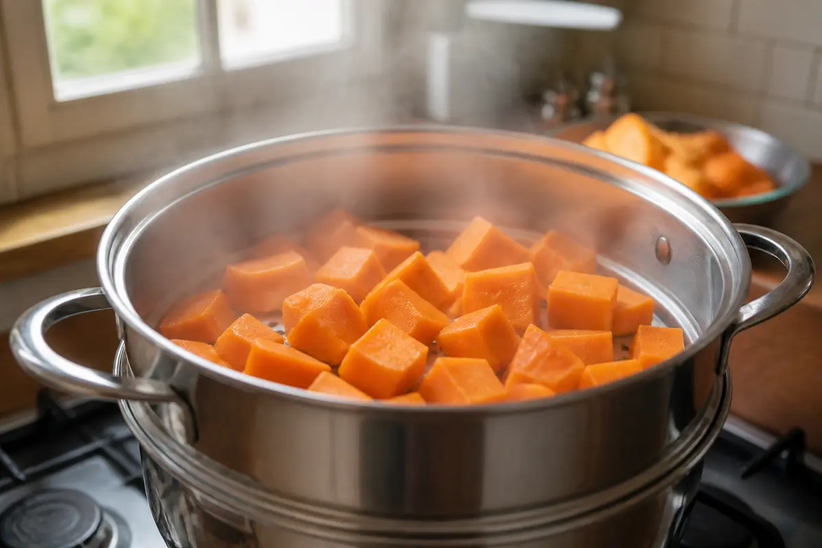 Cuisson de la patate douce à la vapeur : astuces simples et rapides