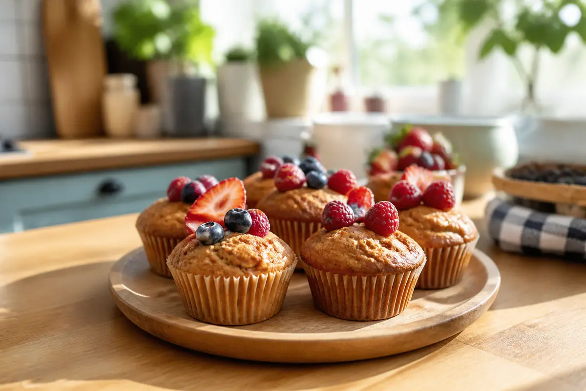 Muffins sans sucre : recette moelleuse sans beurre ni gras