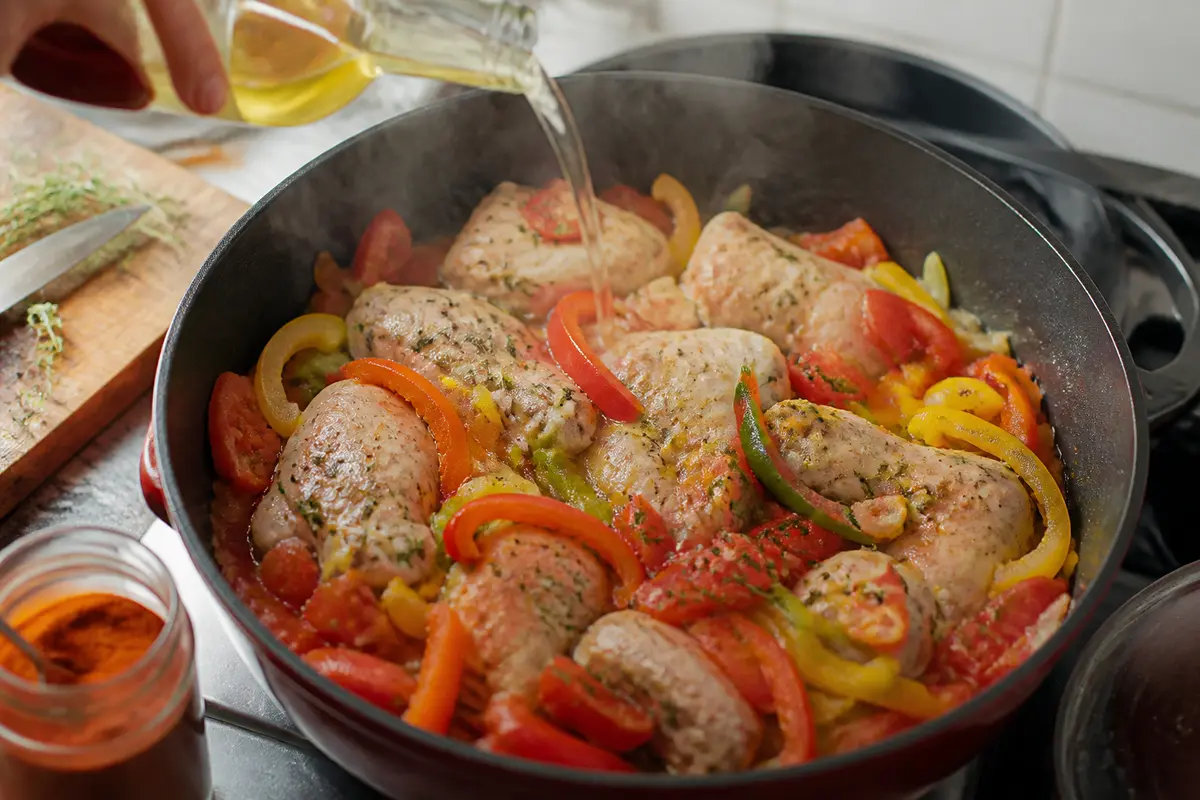 Poulet basquaise : la recette facile aux légumes fondants